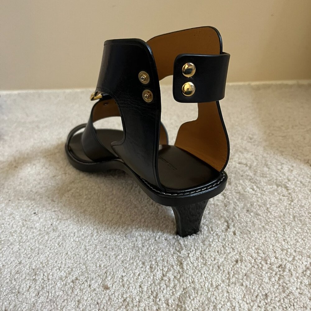 Isabel Marant Black Leather Sandals - New - Picture 7 of 9